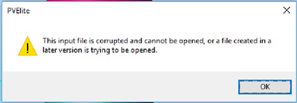 ImageGrafix Software FZCO - PV-Elite File Corrupted Question