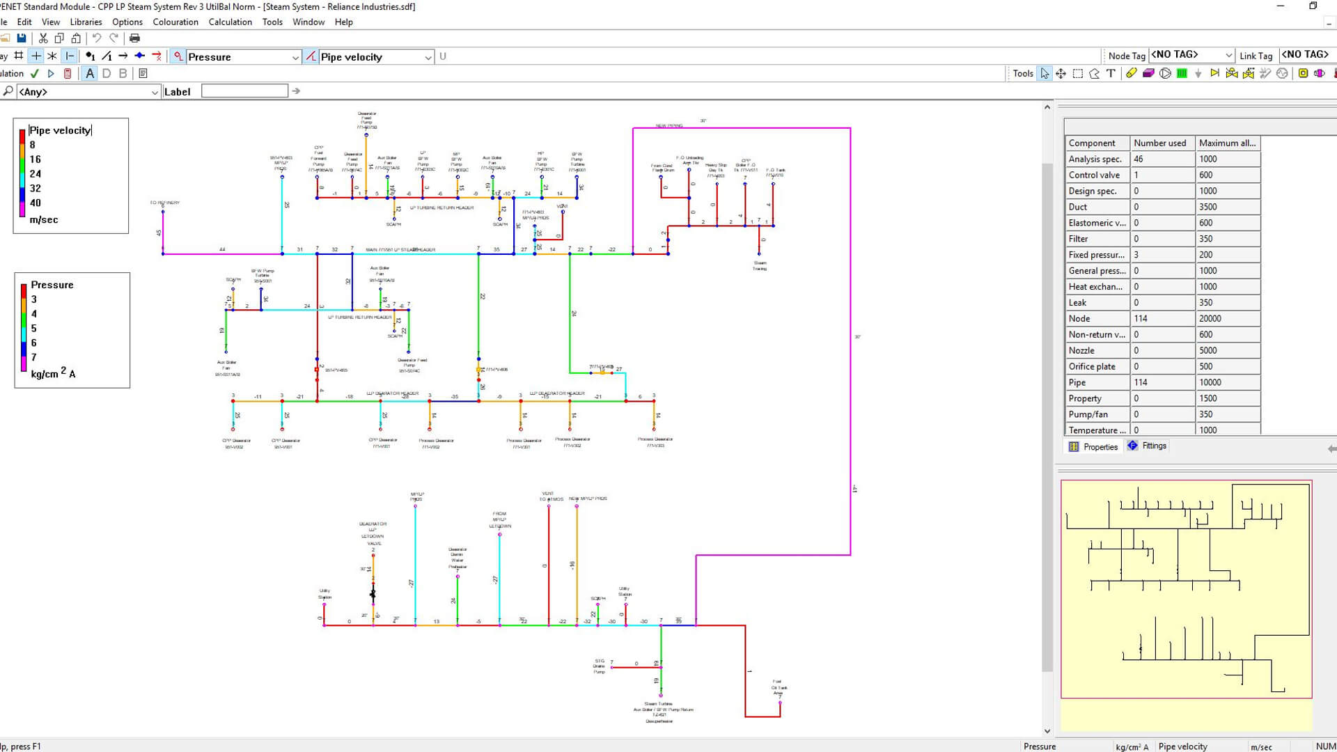 PIPENET Standard Module is ideal for analysis of general network systems handling liquids, gases and steam, including piping HVAC and ducting systems.